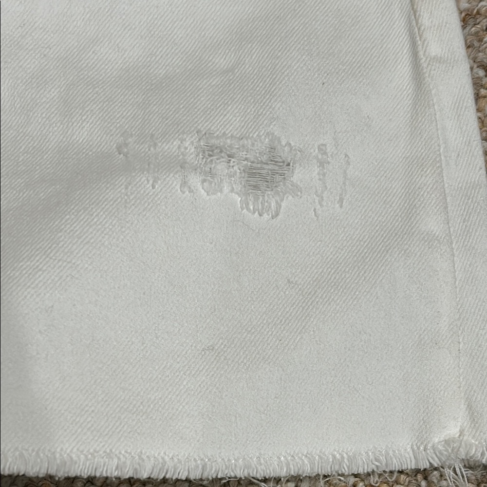 White Zara Denim Mini Skirt Small - Picture 11 of 13